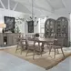 River Place Riverstone Gray and Tobacco 102" Extendable Rectangular Dining Table