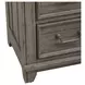 River Place Riverstone Gray and Tobacco 2 Glass Door Curio Cabinet with LED