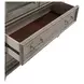 River Place Riverstone Gray and Tobacco 2 Glass Door Curio Cabinet with LED