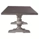 River Place Riverstone Gray and Tobacco 102" Extendable Rectangular Dining Table