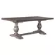 River Place Riverstone Gray and Tobacco 102" Extendable Rectangular Dining Table