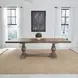 River Place Riverstone Gray and Tobacco 102" Extendable Rectangular Dining Table