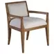 Barnaby White Performance Fabric Arm Chair