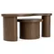 Santa Cruz Whiskey Oak Free Form Bunching Cocktail Table