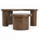 Santa Cruz Whiskey Oak Free Form Bunching Cocktail Table