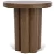 Santa Cruz Whiskey Oak Round End Table