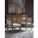 Barnaby White Performance Fabric Arm Chair