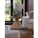Barnaby Bronze and Champagne Bronze Square End Table
