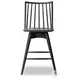 Lewis Black Oak Swivel Counter Height Stool