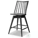 Lewis Black Oak Swivel Counter Height Stool