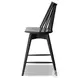 Lewis Black Oak Swivel Counter Height Stool