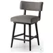 Cardell Alcala Nickel Performance Fabric Swivel Counter Height Stool