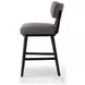 Cardell Alcala Nickel Performance Fabric Swivel Counter Height Stool