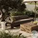 Joette Ellor Brown 104" Upholstered Outdoor Sofa