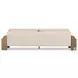 Joette Ellor Beige 104" Upholstered Outdoor Sofa