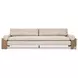 Joette Ellor Beige 104" Upholstered Outdoor Sofa