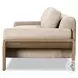 Joette Ellor Beige 104" Upholstered Outdoor Sofa
