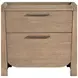 Riley Light Brown 2 Drawer Nightstand