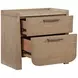 Riley Light Brown 2 Drawer Nightstand