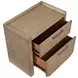 Riley Light Brown 2 Drawer Nightstand