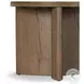 Toli Rustic Grey Veneer Round End Table