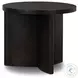 Toli Smoked Black Veneer Round Occassional Table Set