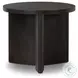 Toli Smoked Black Veneer Round Occassional Table Set