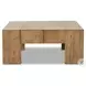 Abaso Rustic Wormwood Oak Rectangular Occassional Table Set