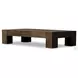 Abaso Ebony Rustic Wormwood Oak Rectangular Occassional Table Set