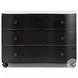 Tiago Distressed Black Marble 3 Drawer Chest