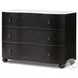Tiago Distressed Black Marble 3 Drawer Chest