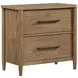 Sonoma Brown 2 Drawer Nightstand