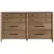 Sonoma Brown Upholstered Platform Bedroom Set