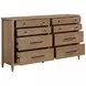 Sonoma Brown Upholstered Platform Bedroom Set