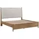 Sonoma Brown Eastern King Upholstered Platform Bed