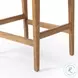 Aya Savile Flax Performance Fabric Counter Height Stool