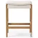 Aya Savile Flax Performance Fabric Counter Height Stool