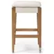 Aya Savile Flax Performance Fabric Counter Height Stool