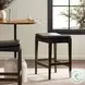 Aya Sonoma Black Counter Height Stool