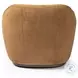 Julius Nubuck Cognac Swivel Chair