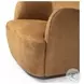 Julius Nubuck Cognac Swivel Chair