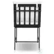 Crete Black Teak Outdoor Dining Chair Set of 2