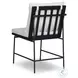 Crete Black Teak Outdoor Dining Chair Set of 2