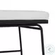 Crete Black Teak Outdoor Dining Chair Set of 2