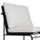 Crete Black Teak Outdoor Dining Chair Set of 2