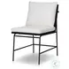 Crete Black Teak Outdoor Dining Chair Set of 2