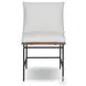Crete Natural Teak Outdoor Dining Chair Set of 2