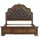 Lorenzi Brown Queen Upholstered Bed