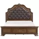 Lorenzi Brown Queen Upholstered Bed