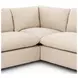 Ingel Antwerp Taupe 4 Piece Sectional with Ottoman